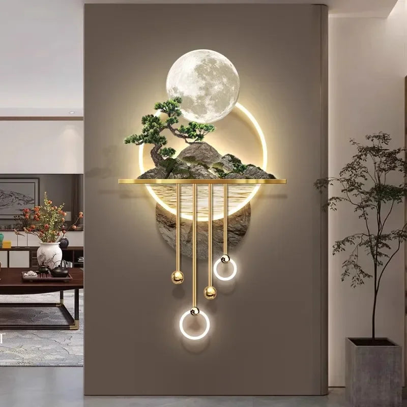 3D Painting Wall Light